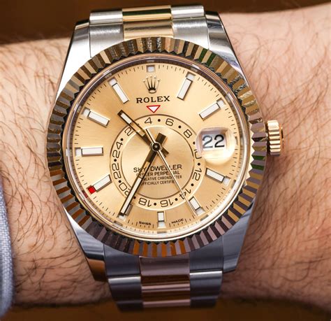 rolex sky dweller steel gold review|Rolex Sky-Dweller steel price.